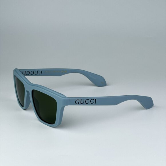 Gucci GG1571S 003 BRAND NEW Sunglasses Light Blue Green Unisex Square - Picture 7 of 12